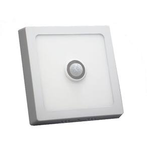 Painel Led Sobrepor 24w Quadrada Branco Fria 6000k Com Sensor De Presença