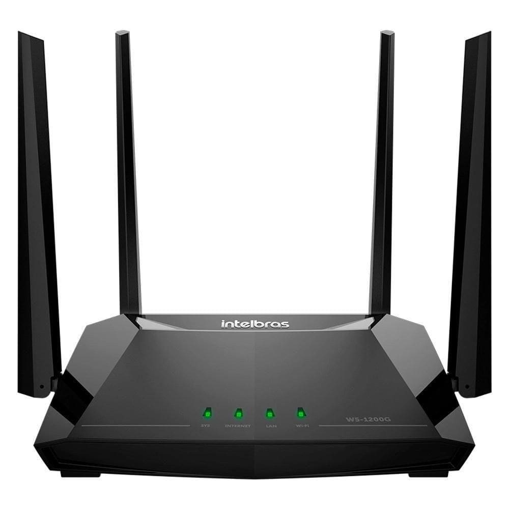 Roteador Wi-fi 5g W5-1200g Dual Band Ac 1200mbps 4 Portas Gigabit Intelbras