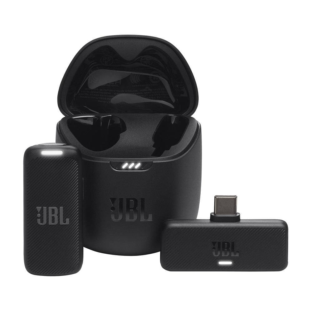 Microfone Lapela JBL Quantum Stream Wireless, com Conexão USB-C, JBLSTRMWLUSBCBLK, HARMAN JBL