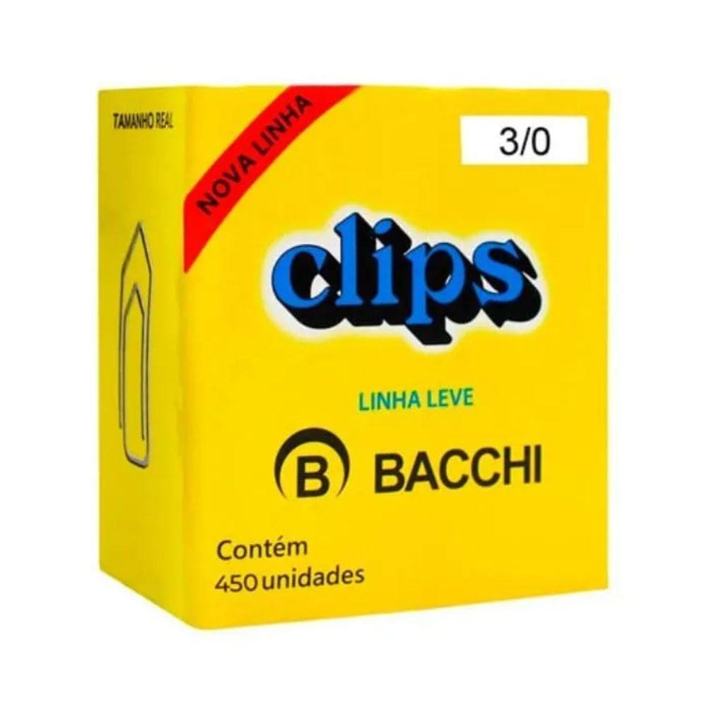 Clips Galvanizado Linha Leve Bacchi 3/0 C/450