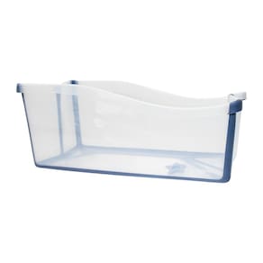 Banheira Infantil Portátil Dobrável Transparente Azul - Clingo