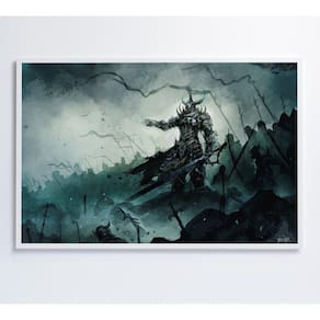 Quadro Jogo Warcraft 120x80 Cm Tecido Canvas