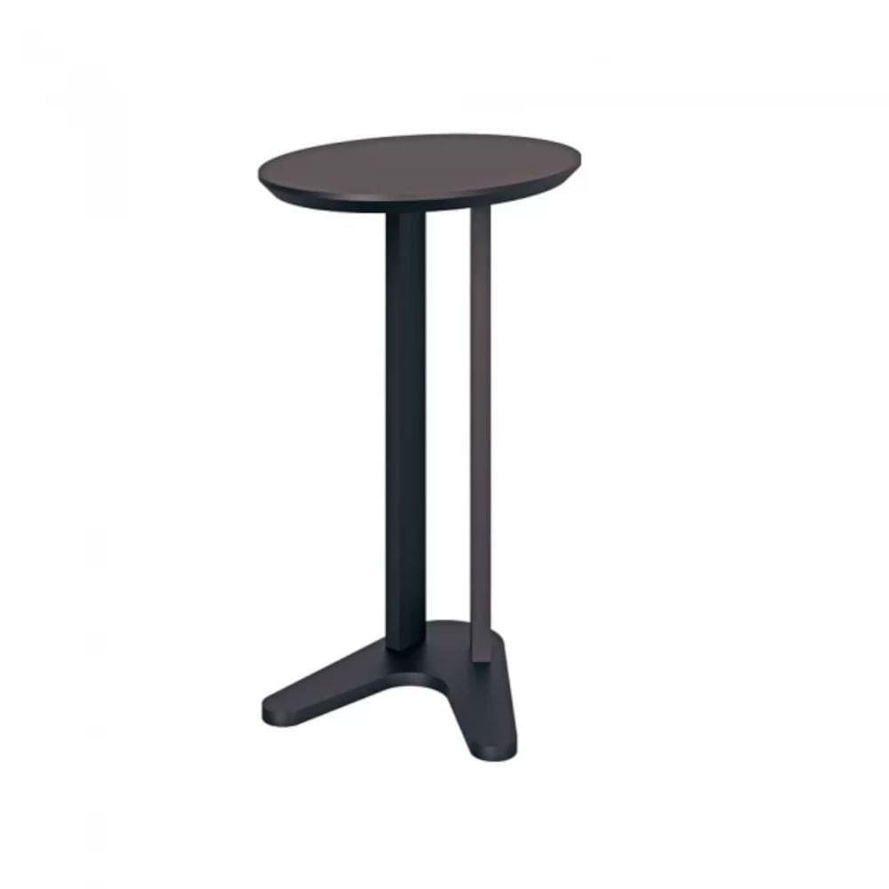 Mesa Lateral Em Mdf 60 Cm Preto Fosco Tb604pf Dalla Costa