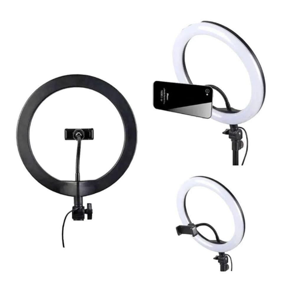 Iluminador Ring Light Com Suporte 30 Cm - 10w - Exbom