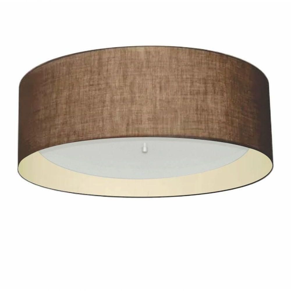 Plafon Banheiro Cilíndrico Cúpula Café Bege