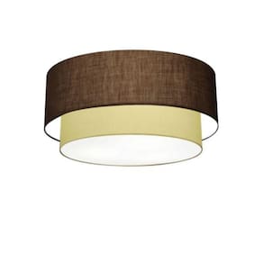Plafon Banheiro Cilíndrico 50x40cm Cúpula Café Bege