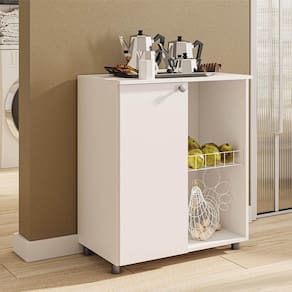 Armário Multiuso Fruteira Ambar 1 Porta Branco - Telasul