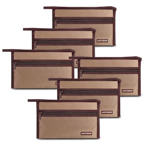 Kit De 6 Peças Necessaire Envelope Essencial-lembrancinha Marrom