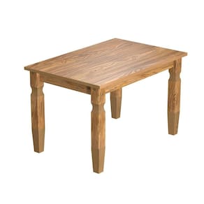 Mesa De Jantar Em Madeira 120x80 Cm Carvalho Rústico Elliottiis