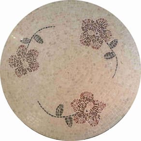Mesa Em Mosaico Magnum Hibiscus - Somente O Tampo Tamanho 120cm