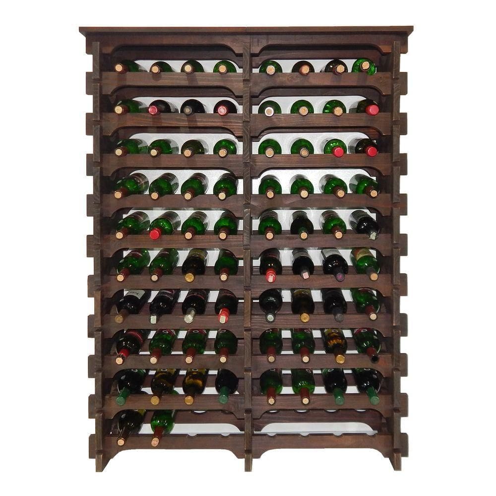Adega Vinho Madeira 104 Garrafas Tipo Mesa Cor Imbuia C08 Cevey Adegas E Artesanatos