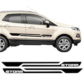 Kit Adesivo Faixa Lateral E Capô Storm Ford Ecosport Preto Cor Preto