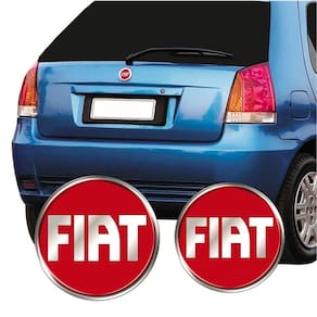 Adesivo Resinado Emblema Frontal E Traseiro Palio Vermelho Cor Vermelho