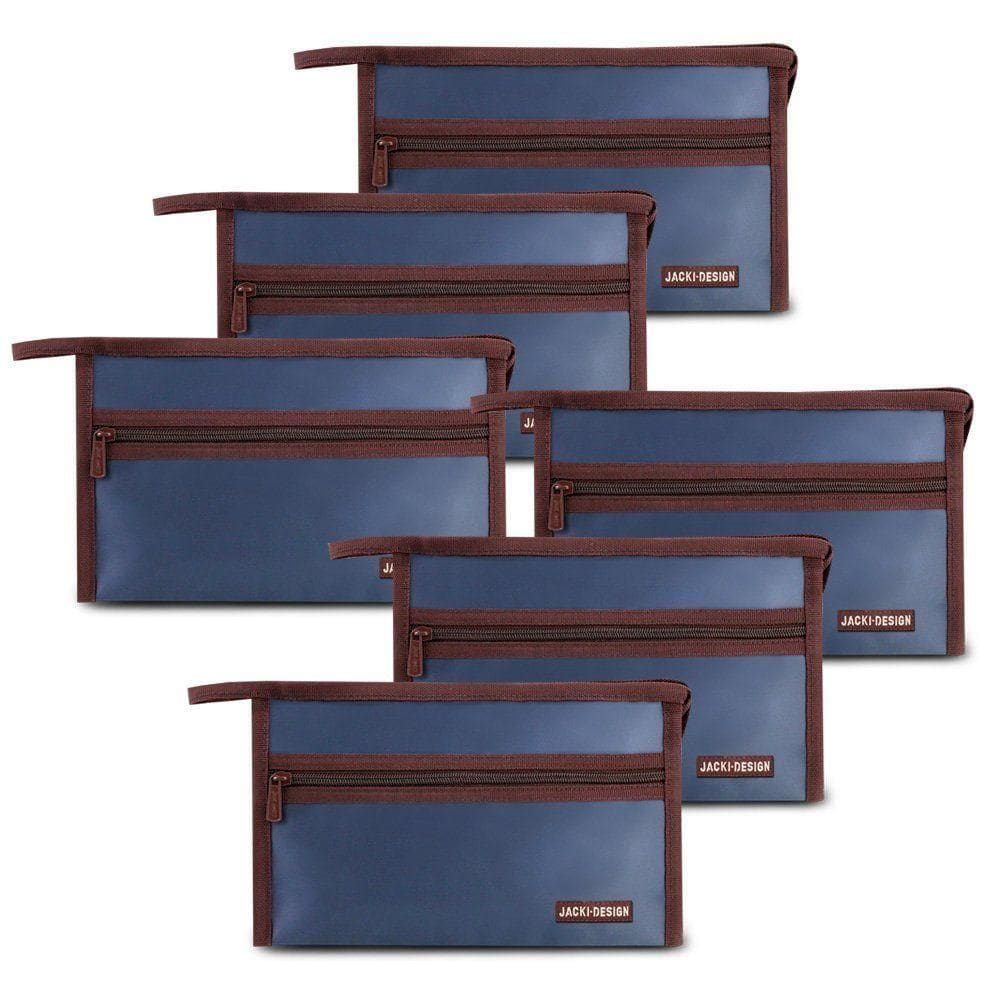 Kit De 6 Peças Necessaire Envelope Essencial-lembrancinha Azul Escuro