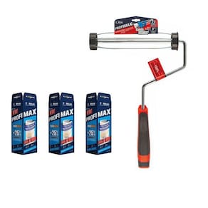 Rolo De Pintura Profimax Com Garfo 23cm Atlas = 3 Rolo + 1 Suporte