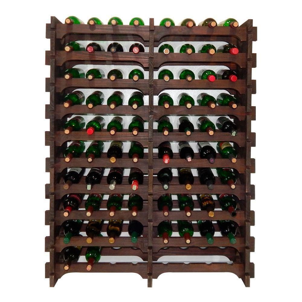 Adega Vinho Madeira 104 Garrafas Cor Imbuia C08 Cevey Adegas E Artesanatos