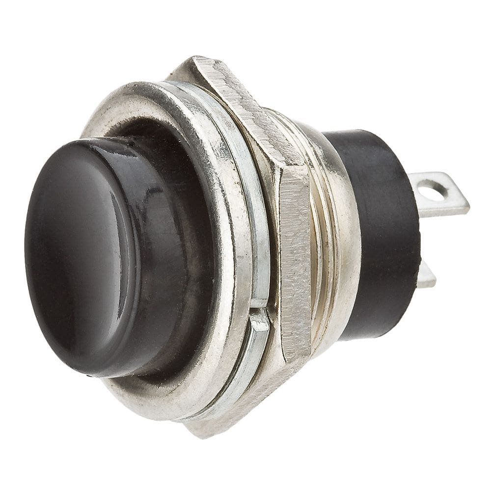 Chave Push Button Ds212 2 Terminais - Preta Emb 20 Pçs