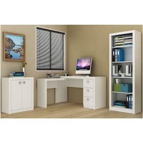 Ambiente Para Home Office 03 Peças Branco