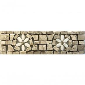 Faixa Em Mosaico Fiori Di Campo - 10x30cm