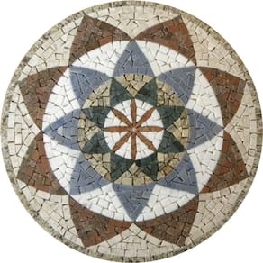 Mandala Indiana I Piso Mosaico