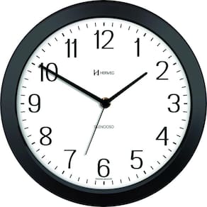 Relógio De Parede Herweg 660043 Silencioso 26cm Preto