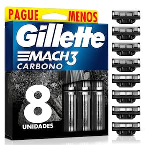 Carga Gillette Mach 3 Carbono 8un