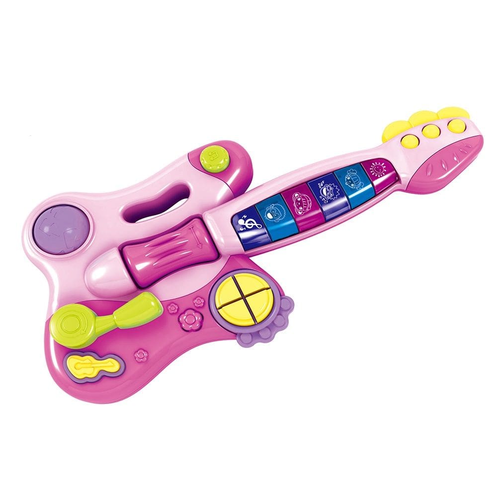 Brinquedo Guitarra Elétrica Infantil Sons Interativo Multikids