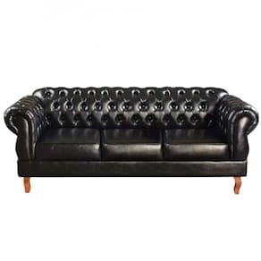 Sofá Duquesa Chesterfield 3 Lugares Retrô Courissimo Bella Decor