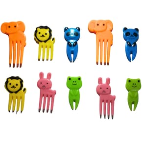 Kit Infantil Mini Garfinhos Para Petiscos Frutas E Lancheira