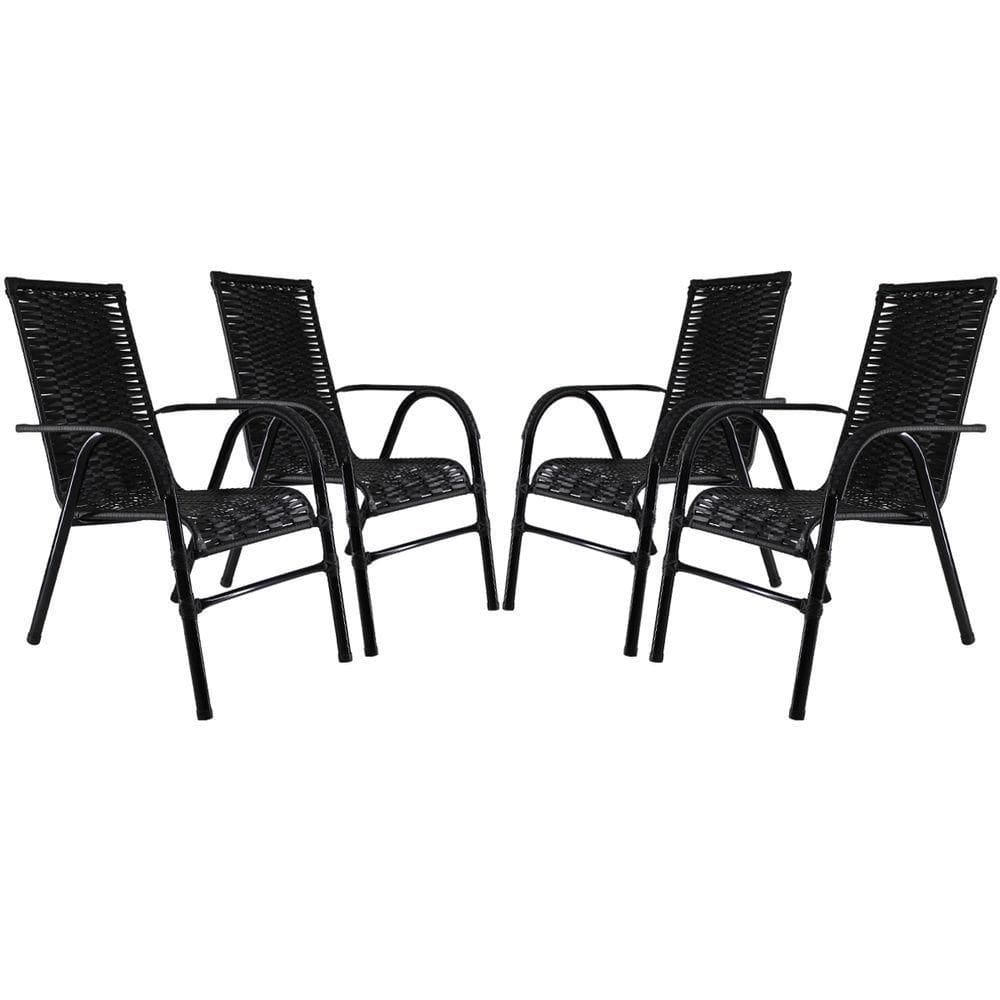 Conjunto Cadeiras Bela Preta Edícula