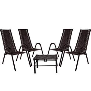 Conjunto Cadeiras Mesa De Centro Canadá Edícula Tabaco