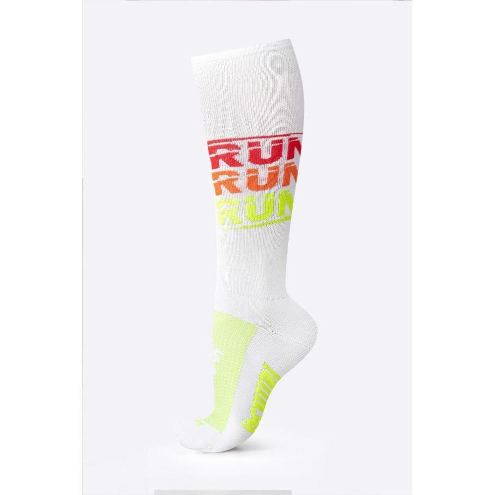 Meia HUPI Run Run Run Branco - LT para pés menores 34-38