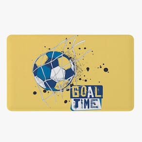 Tapete Para Quarto Infantil Estampado Futebol Goal 60cm X 40cm Base Antiderrapante Goal2