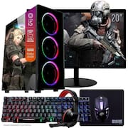 Computador Gamer Completo TOB Intel Core i5 SSD 480GB 16GB Teclado Mouse Mouse Pad e Headset Gamer Monitor 20” Windows 10 Pro Trial