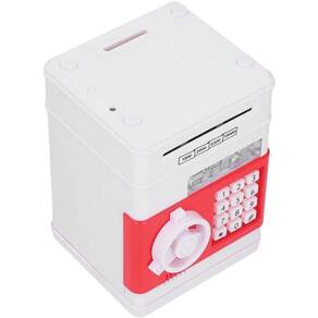 Mini Cofre Eletrônico Digital Senha 4 Dígitos Notas E Moedas (branco)
