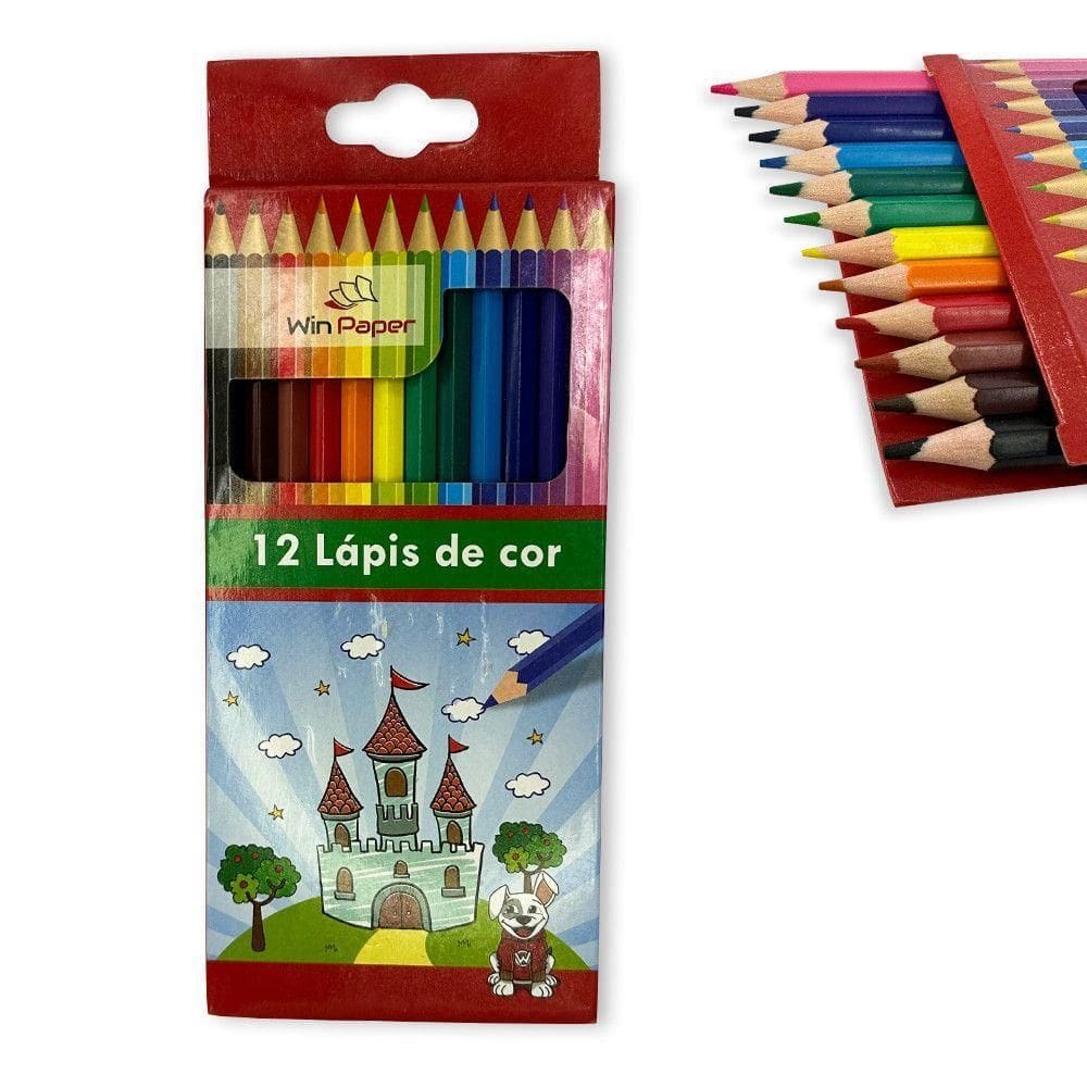 Lápis De Cor Com 12 Cores