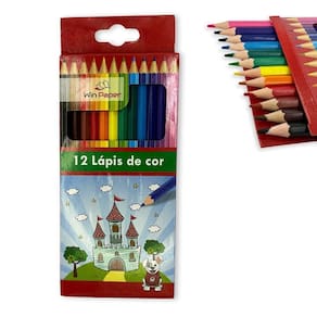 Lápis De Cor Com 12 Cores