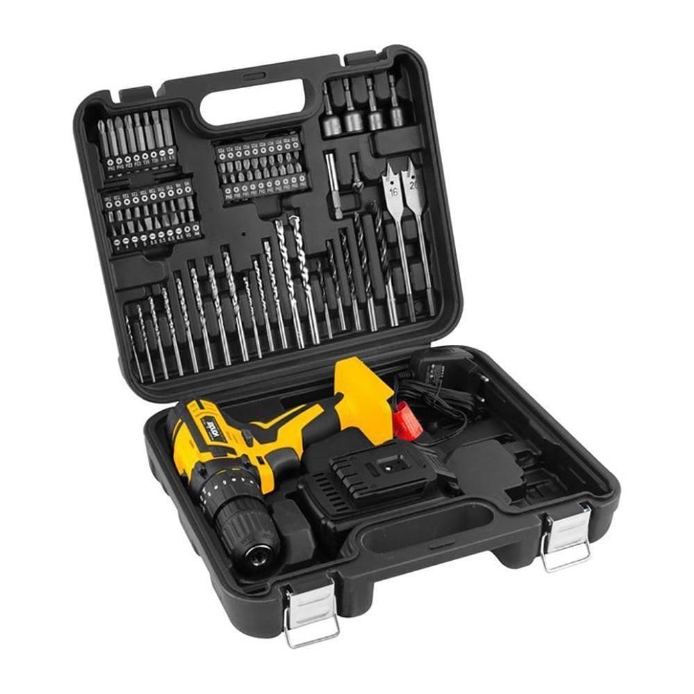 Parafusadeira Furadeira Bateria Vonder Pfv074 12v 74 Peças