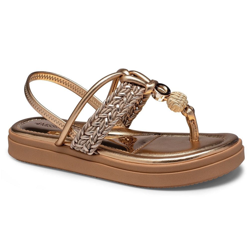 Sandália Flatform Mississipi MB082 Feminina - Rosê