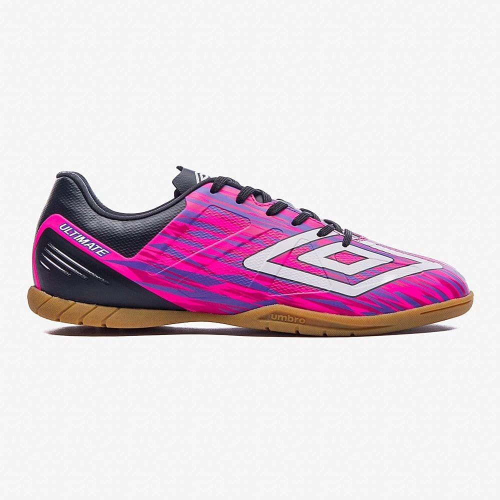Chuteira Umbro Ultimate Rosa Fluor/Preto