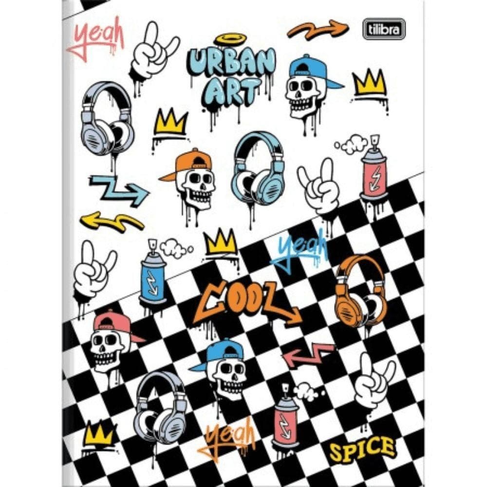 Caderno Brochura Capa Dura Universitário Spice 80f Tilibra Estampa 2