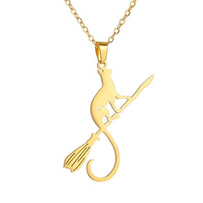 Colar Corrente Feminina Pingente Gato Elsie Banhado Ouro 18k