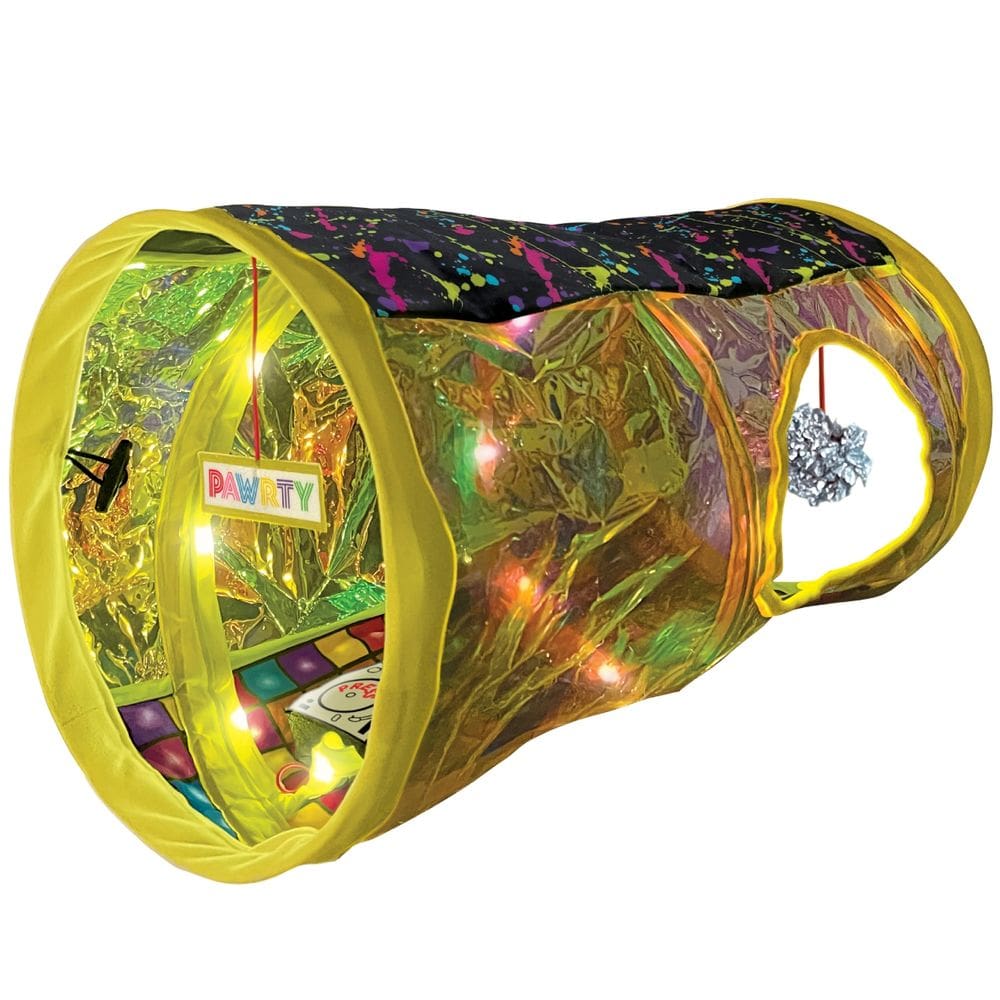 Brinquedo Play Spaces Rave Cave Túnel Luminoso e Sonoro Para Gatos