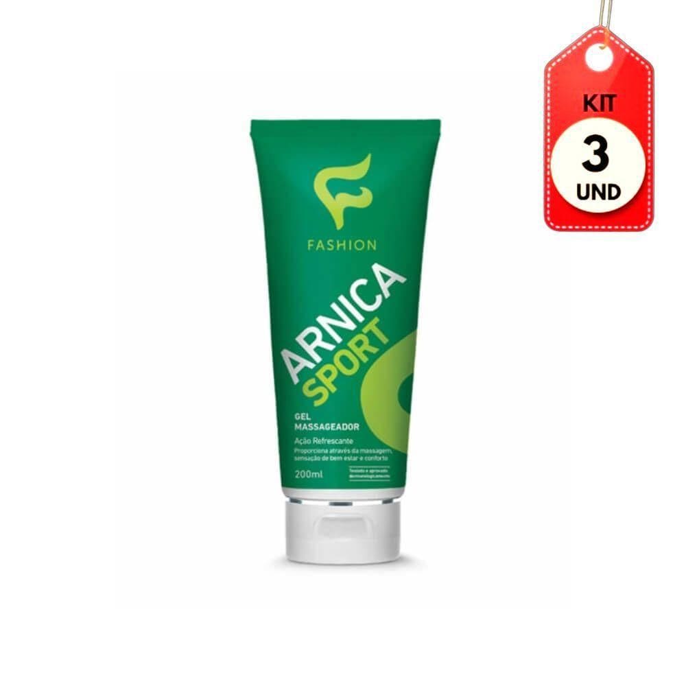 Kit C-03 Fashion Sport Arnica Gel P- Massagem 200ml