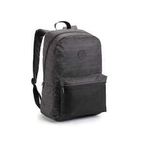 Mochila Costa Escolar Bolso Na Frente Denlex Preto Listardo