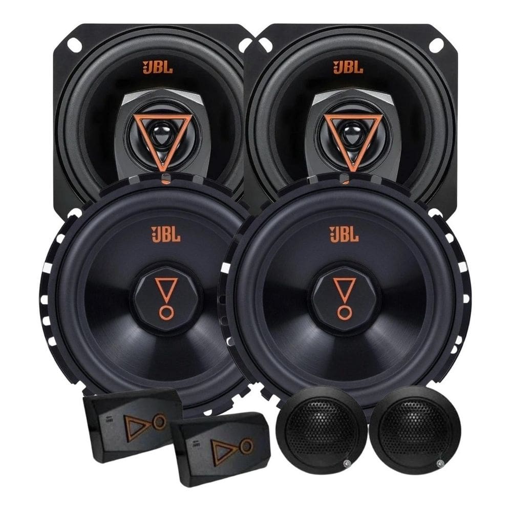 Kit 2 Vias 6  JBL 62VMS80 160W + Par Alto Falantes 4  Triaxiais JBL 4TRMS80 160W