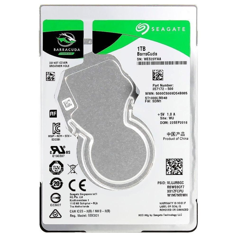 Hd Para Notebook Seagate 1tb Barracuda 2.5" Sata 3 - St1000lm048