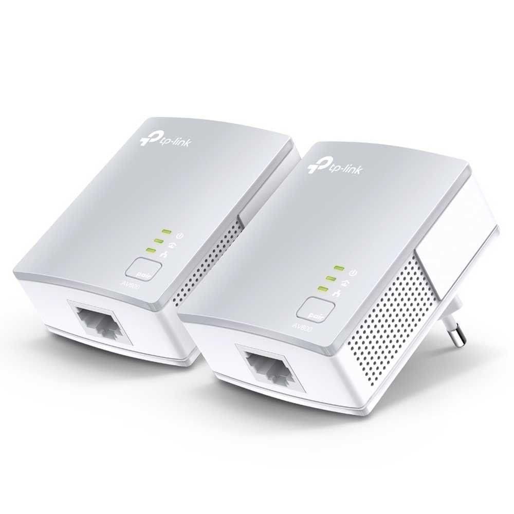 Repetidor Wireless Tp-link Powerline Tl-pa4010kit - 2 Tomadas - 600mbps - Prata E Branco