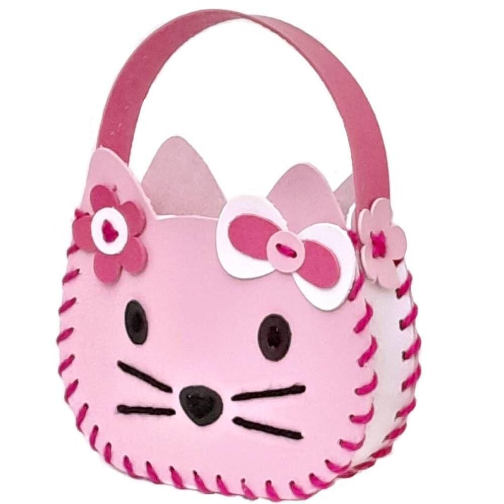 Kit Alinhavo Bolsa Gatinha Kits For Kids