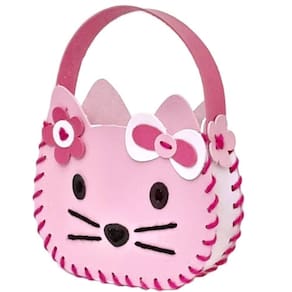 Kit Alinhavo Bolsa Gatinha Kits For Kids
